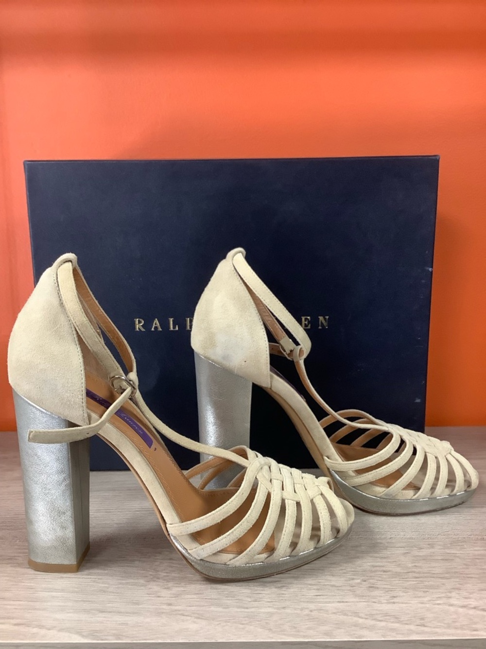 Ralph Lauren Purple Label Kidsuede Heels
